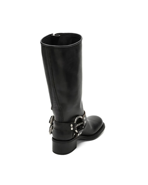 Biker Boots - Stivale in ecopelle con fibbie