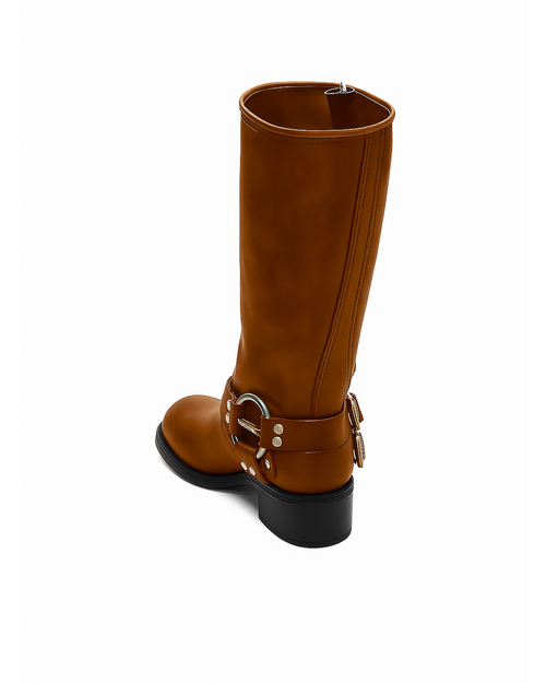 Biker Boots - Stivale in ecopelle con fibbie